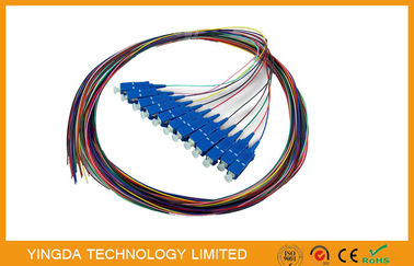 SC / UPC SC / PC Multi Core Fiber Optic Pigtail cables 12 Core 0.9mm