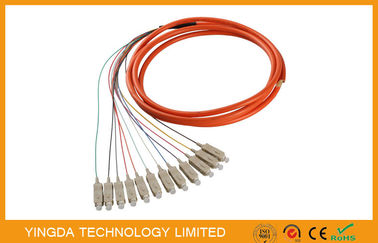 Multimode MM SC / PC Fiber Optic Pigtail simplex Bundle Fanout 850nm