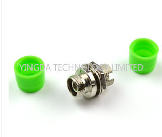 Zinc Alloy FC Fiber Optic Adapter FC / APC Copper Coupler Green