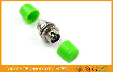 Zinc Alloy FC Fiber Optic Adapter FC / APC Copper Coupler Green