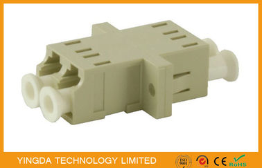 LC Multimode Fiber Optic Adapter Coupler Duplex Ceramic Ferrule , LC Fiber Adaptor