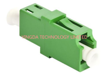 LC / APC Simplex Green Single Mode Fiber Optic Adapter 1310nm , LC Fiber Coupler