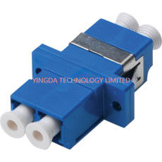 PBT Fiber Optic Adapter LC Duplex SC Footprint Type Blue Single Mode High Density