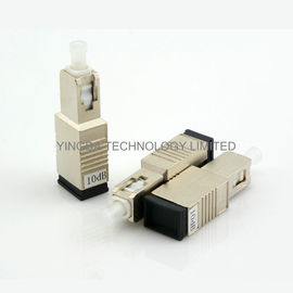 Metal Fiber Optic Attenuator SC / PC SC FC ST 10 dB Male to Female High Power