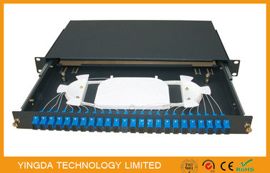 SC FC LC ST ODF Fiber Optic Patch panel 24 Port / network Patch Panel