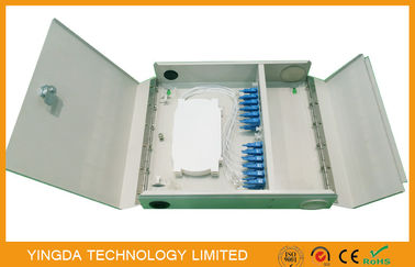 Two Door single / multi mode Fiber Optic Termination Box Cold Rolled Steel Sheet Material
