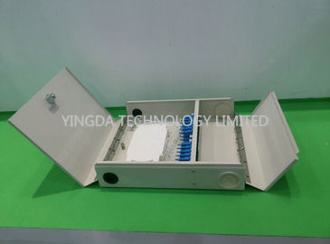 Two Door single / multi mode Fiber Optic Termination Box Cold Rolled Steel Sheet Material