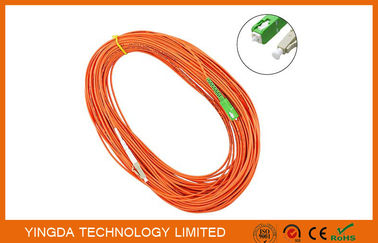 MM50 / 125um OM2 Telecommunication Fiber Optic SC LC Patch Cord  20 Meters