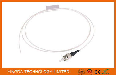 ST UPC SM SX Pigtail , Optic Fiber Pigtails ST Singlemode Simplex White Cable