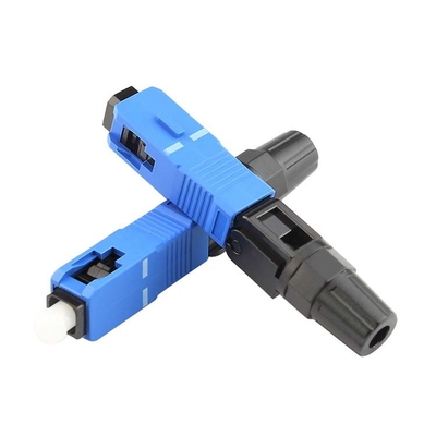 FTTH Optical Fiber Drop Cable Fast Mecahncial Connector SC, Field Installable Connector SC LC FC G657A